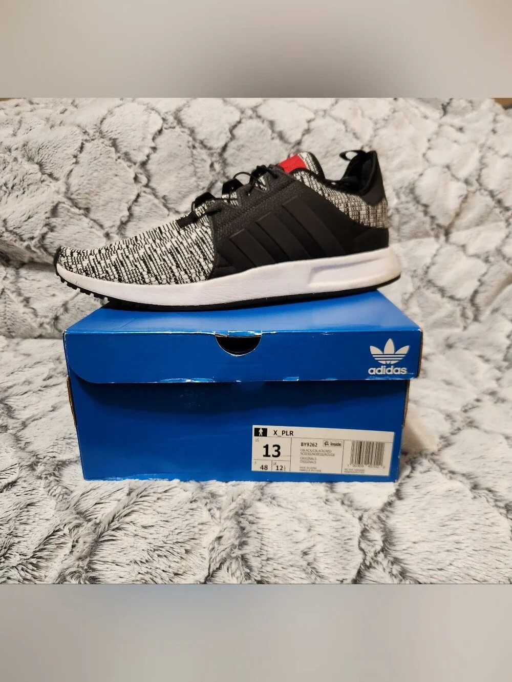 adidas Black and White X_PLR Men’s Athletic Sneaker